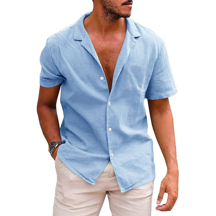 Men's Casual Button Down Short Sleeve Summer Shirt