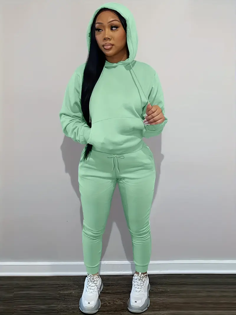Comfy Hoodie And Loose Sweatpants Set