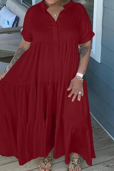 Tiered Midi Dress - Clevecorner