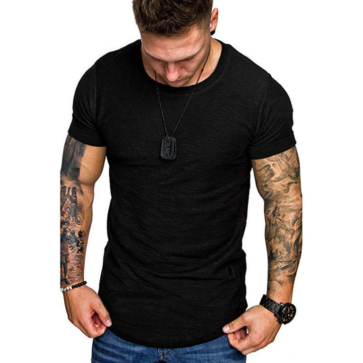 Summer Mosaic Short-Sleeved Round Neck T-shirt - Clevecorner