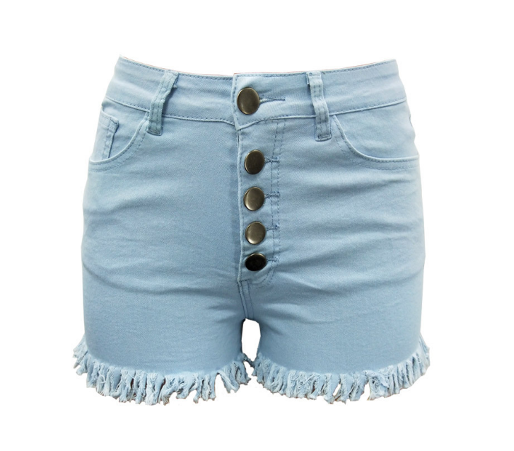 Women's Decorative Sexy Denim Shorts - Clevecorner