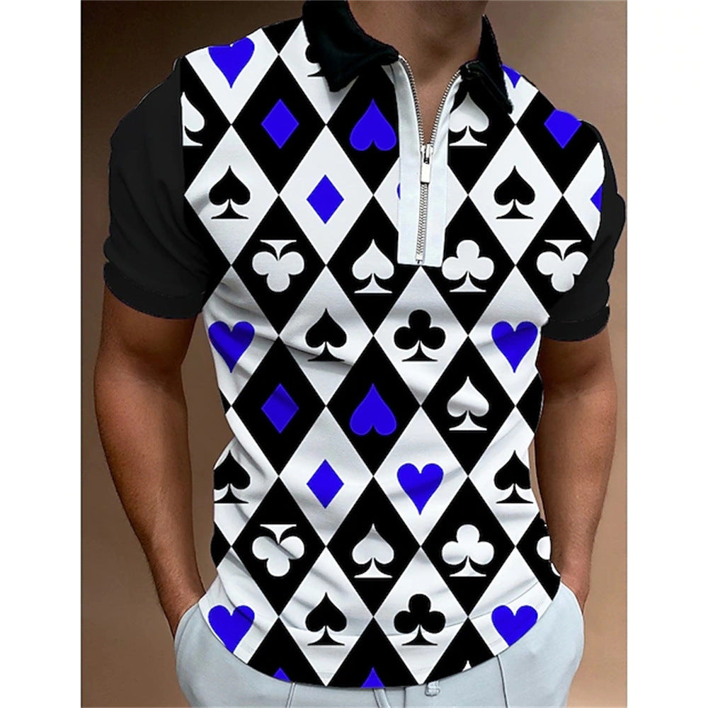 Men's Polo Shirt with Dynamic 3D Print