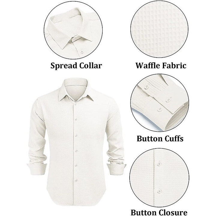 Men's Casual Lapel Long Sleeve Shirt