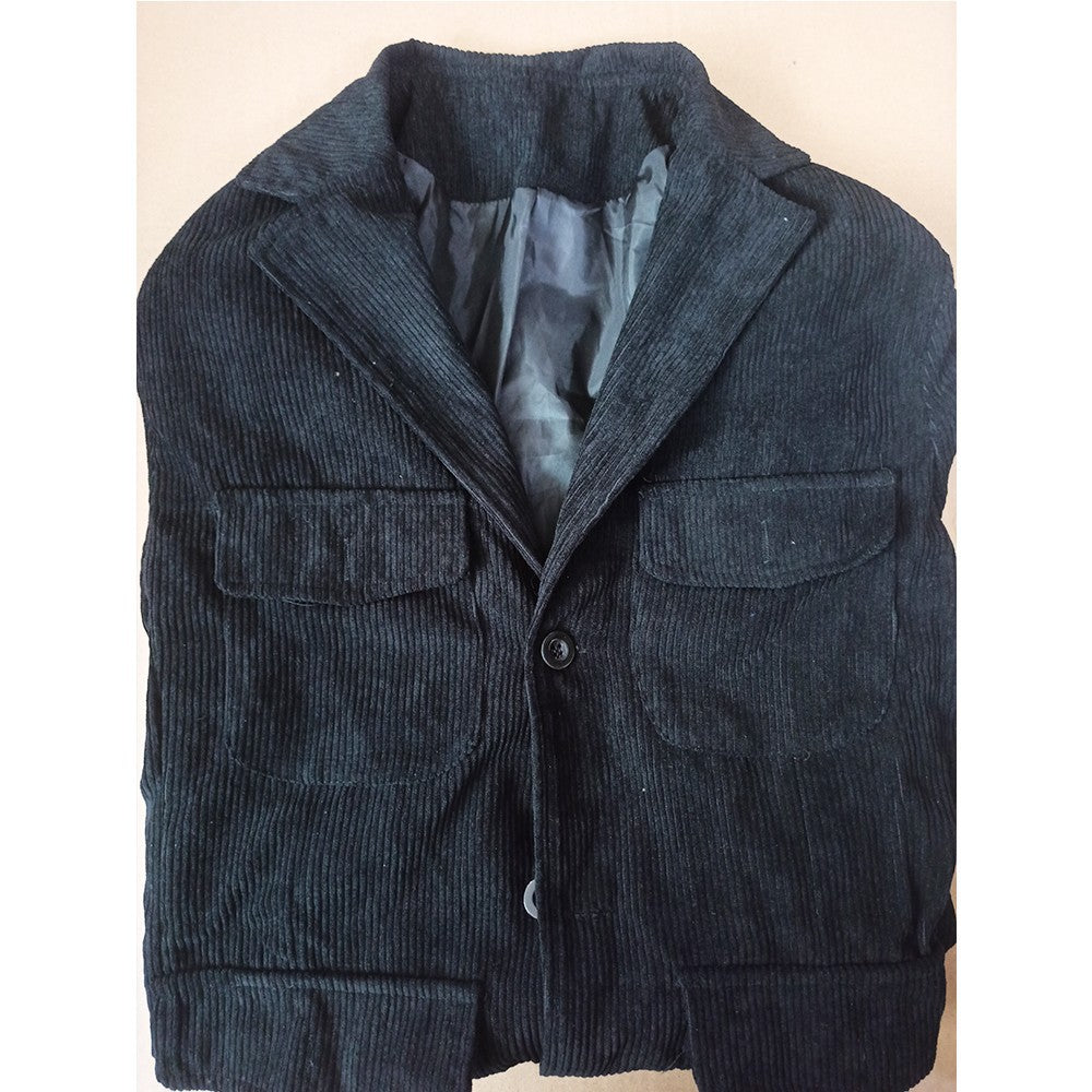 Men's Pure Color Open Lining Casual Jacket