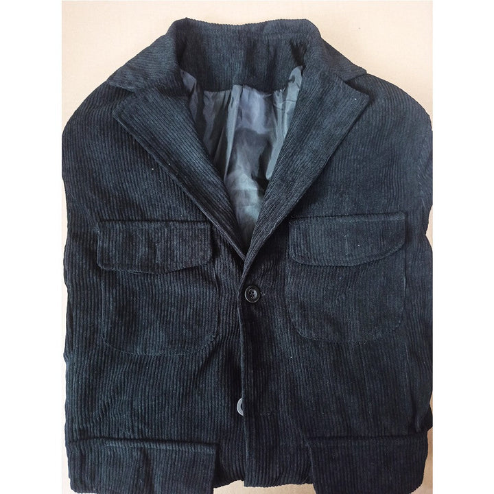 Men's Pure Color Open Lining Casual Jacket