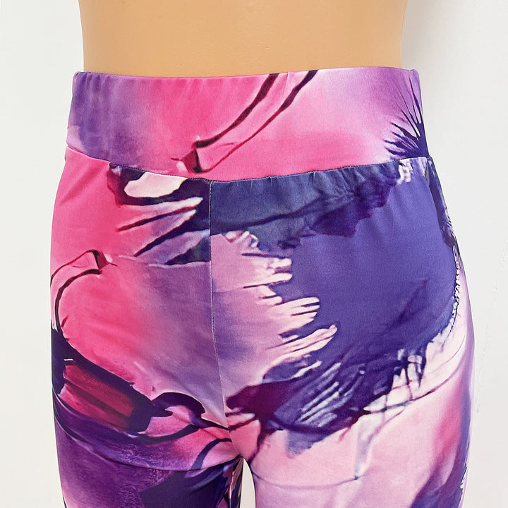 Women  Fashion Casual Printed Skinny Pants - Clevecorner