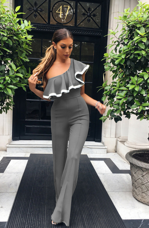 Women's Ruffled Jumpsuit - Clevecorner