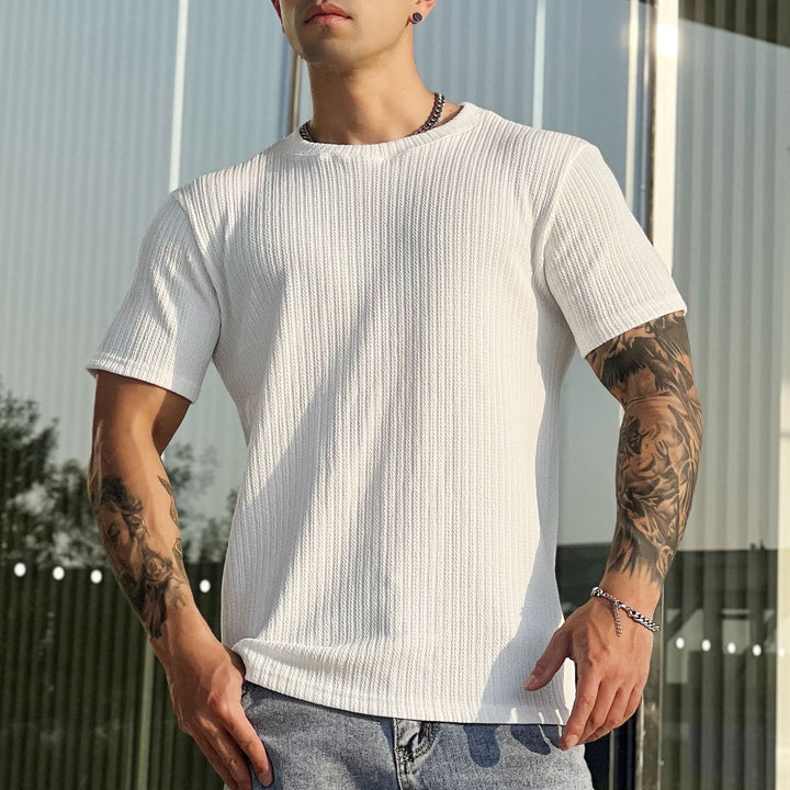 Men's Breathable Stretch Sports Fitness Crewneck Top