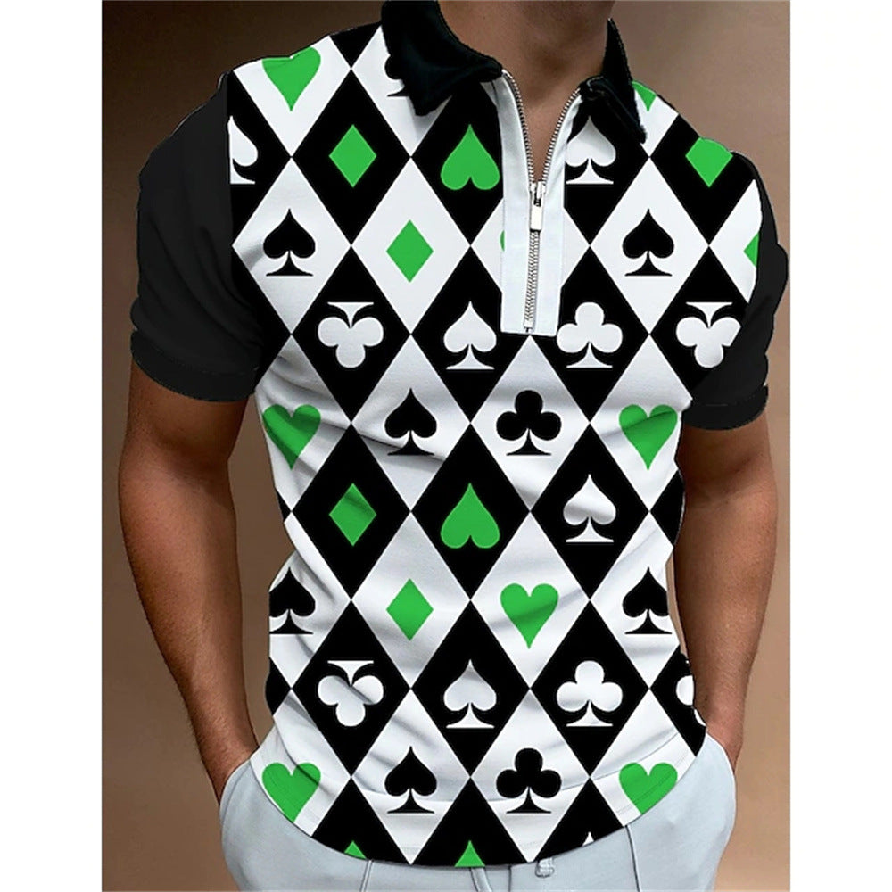 Men's Polo Shirt with Dynamic 3D Print