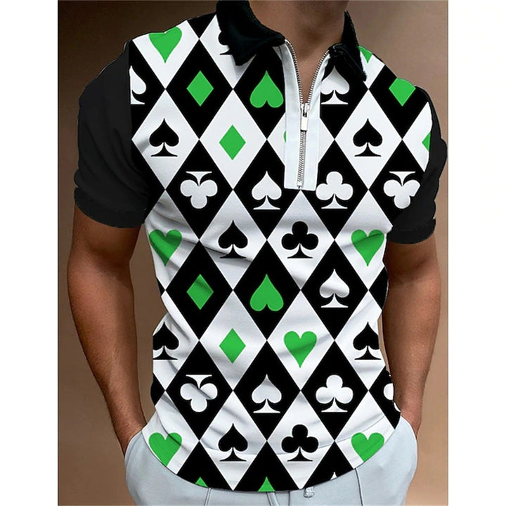 Men's Polo Shirt with Dynamic 3D Print