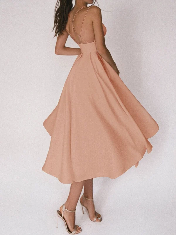 Women's Elegant Strappy Halter Dress - Clevecorner