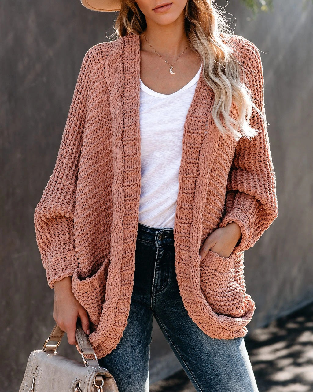 Twist cardigan sweater - Clevecorner