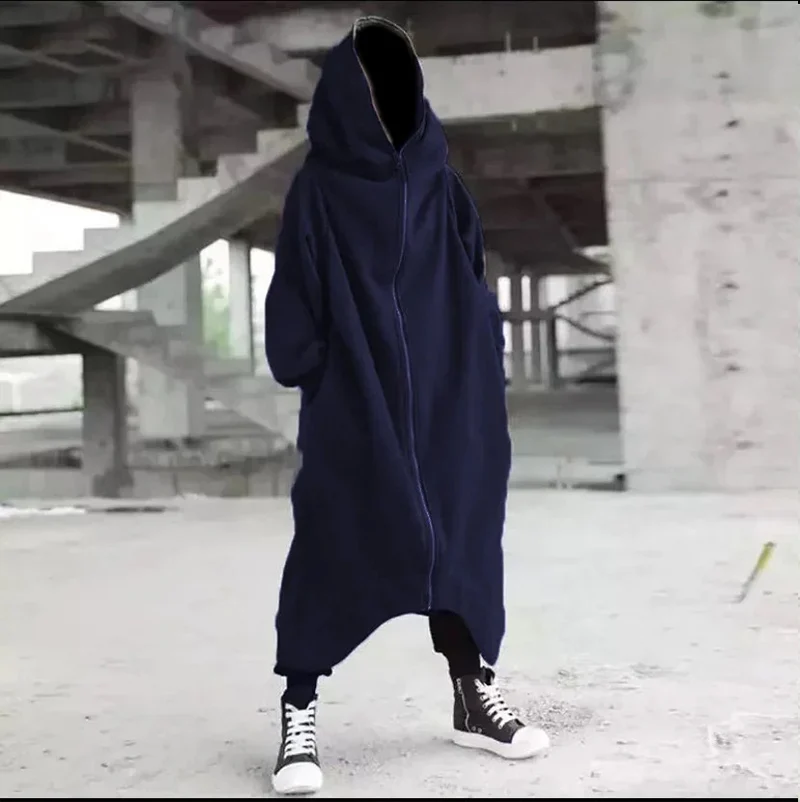 Unisex Long Sleeve Hooded Nazgul Long Coat