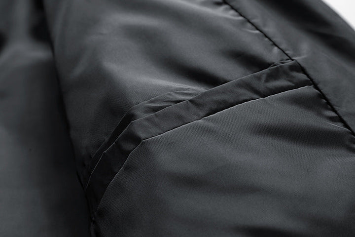 Monochrome Cotton-Padded Coat with European and American Style
