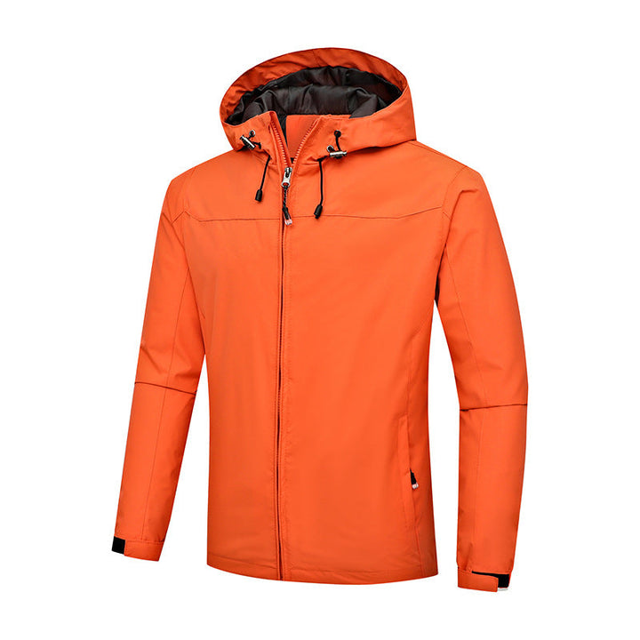Outdoor jackets male thin spring single jacket waterproof