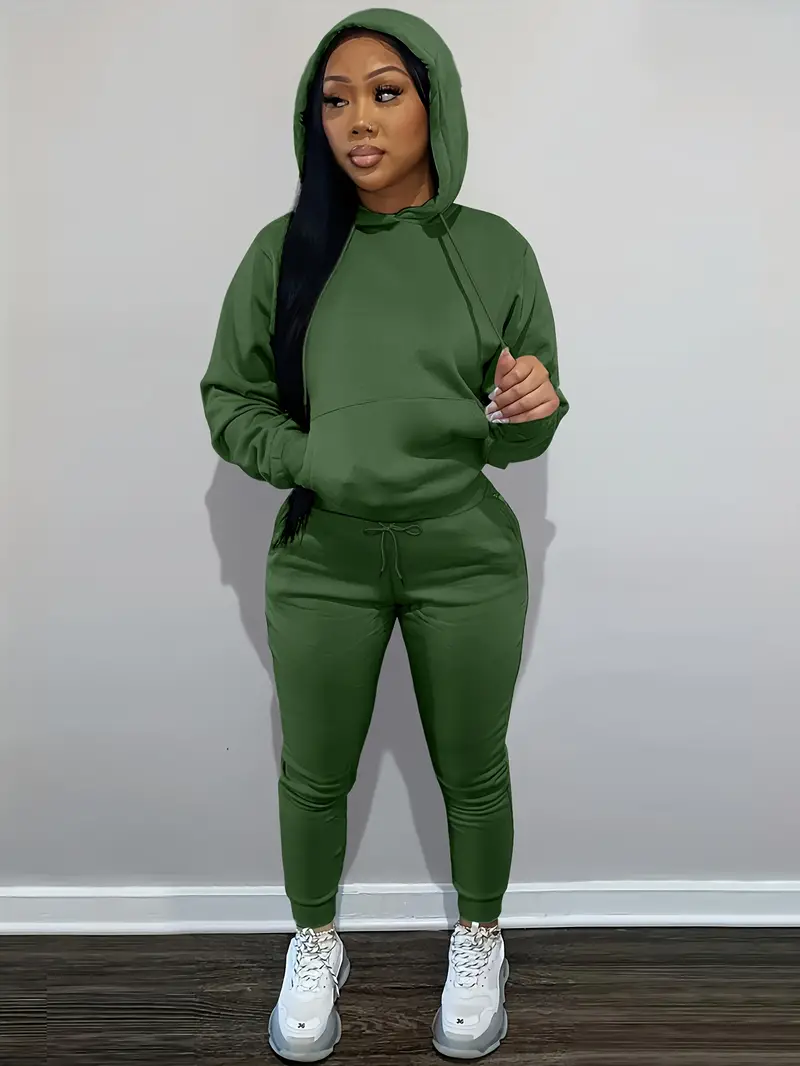 Comfy Hoodie And Loose Sweatpants Set