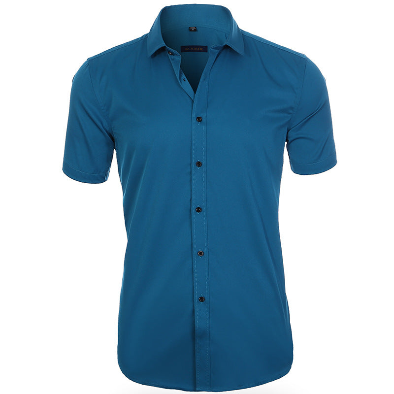 Clevecorner™ Breathable Elastic Anti-Wrinkle Short Sleeve Shirt