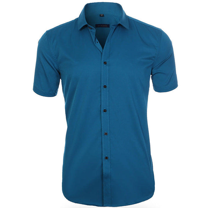 Clevecorner™ Breathable Elastic Anti-Wrinkle Short Sleeve Shirt