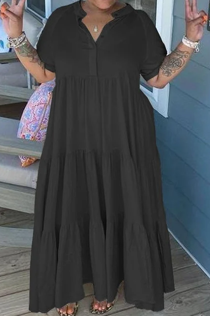 Tiered Midi Dress - Clevecorner