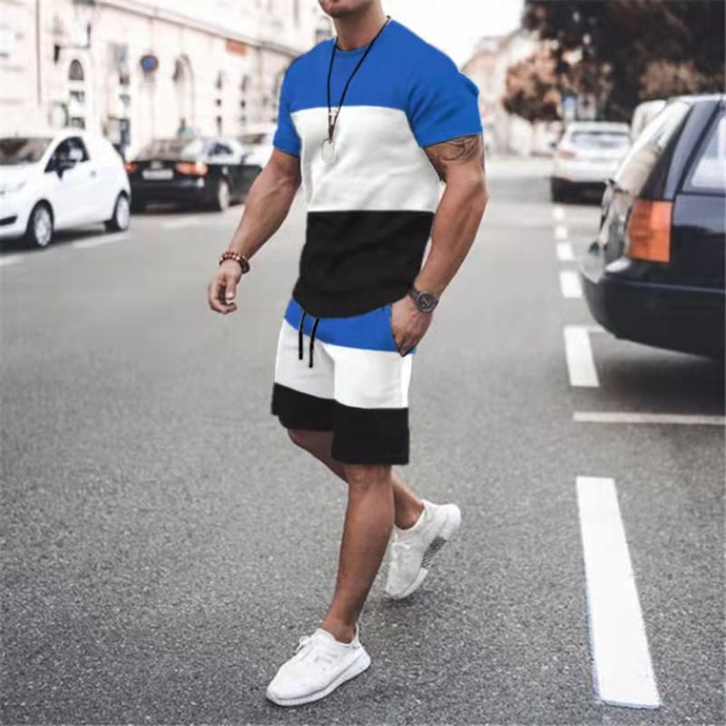 Men's Stripes Loose Casual Suit