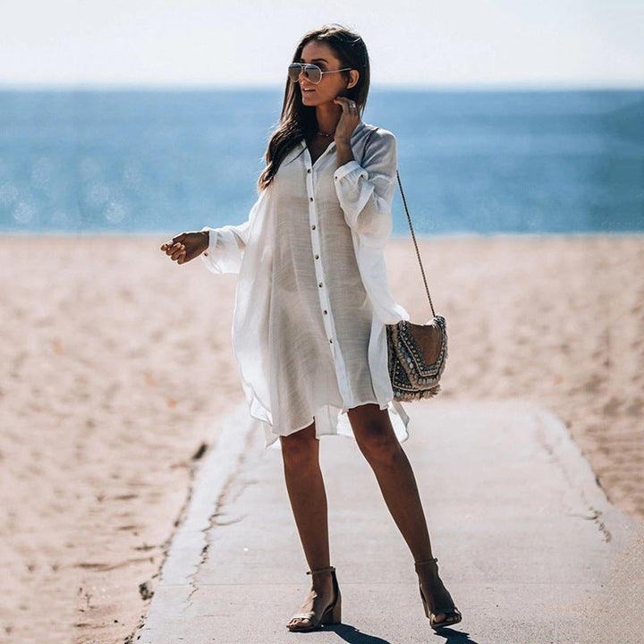 Women's Fashion Style Beach Sunscreen Shirt
