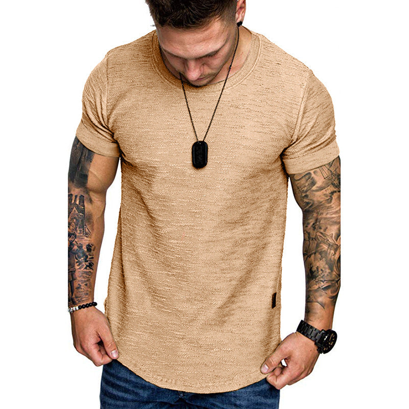 Summer Mosaic Short-Sleeved Round Neck T-shirt - Clevecorner