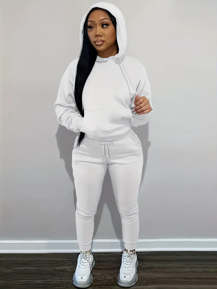 Comfy Hoodie And Loose Sweatpants Set
