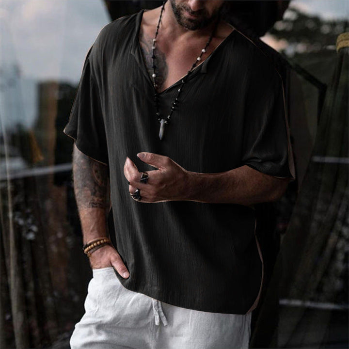 Men's Fashion Simple V-Neck T-Shirt