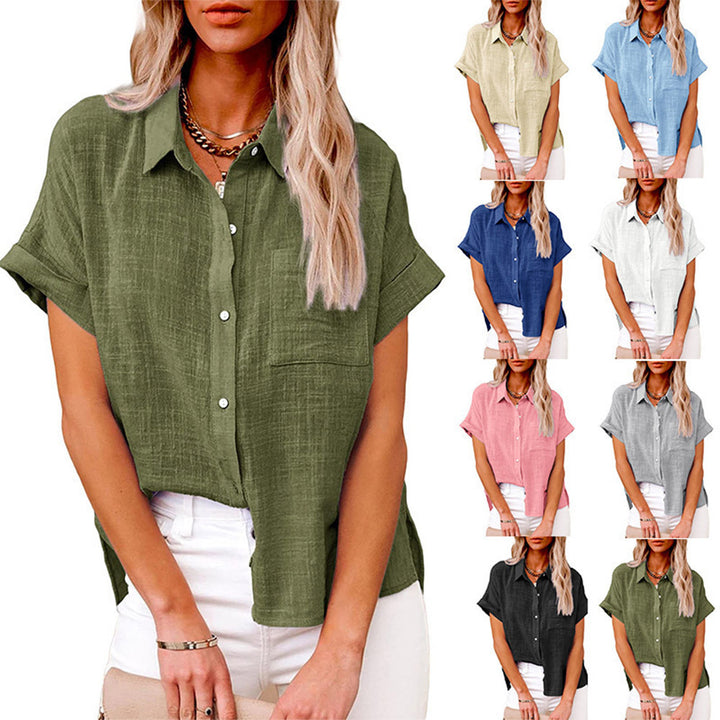 Solid Color Casual Loose Women's Patchwork Pocket Cardigan