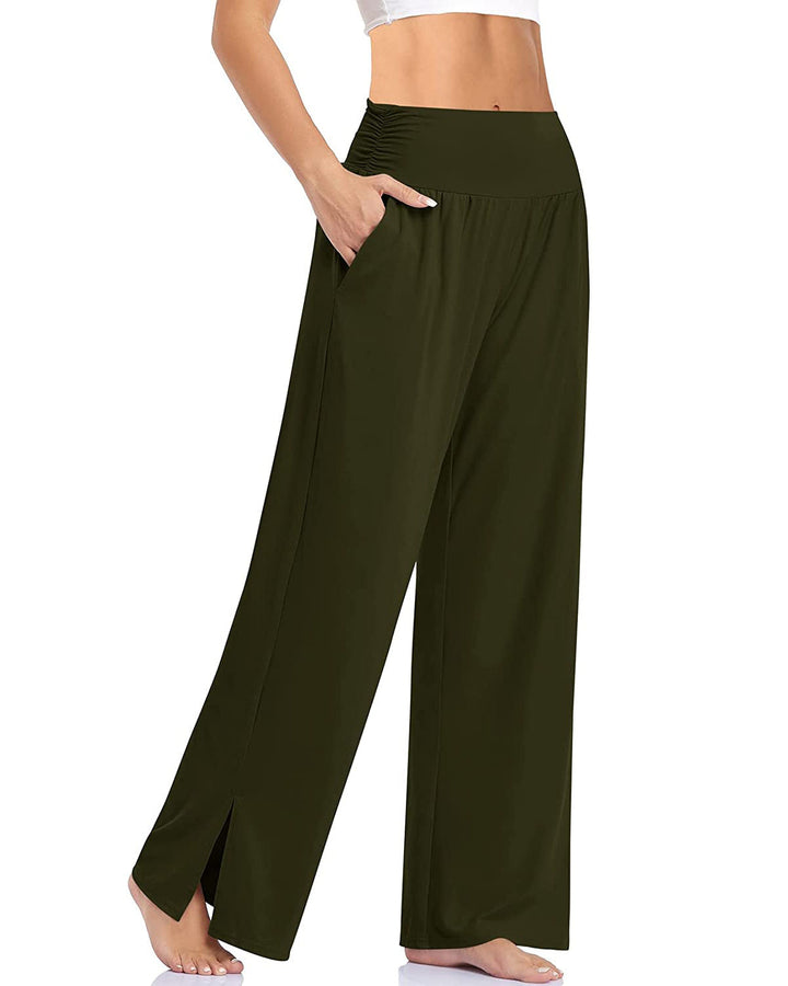 Wide Leg Casual Loose Yoga Sports Pants - Clevecorner