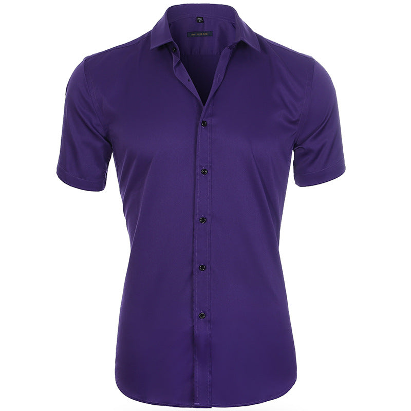 Clevecorner™ Breathable Elastic Anti-Wrinkle Short Sleeve Shirt