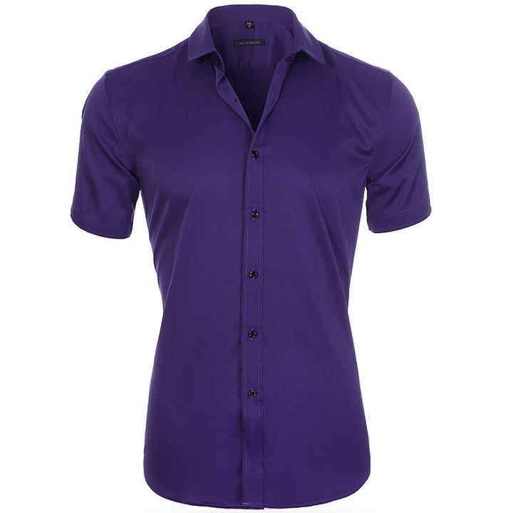 Clevecorner™ Breathable Elastic Anti-Wrinkle Short Sleeve Shirt