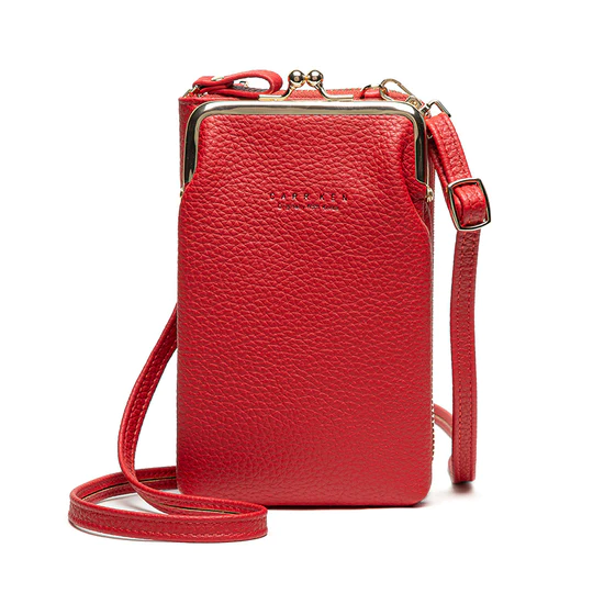 Clevecorner™ CRYSTAL LEATHER SHOULDER BAG