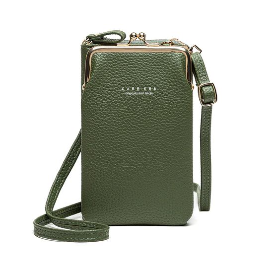 Clevecorner™ CRYSTAL LEATHER SHOULDER BAG
