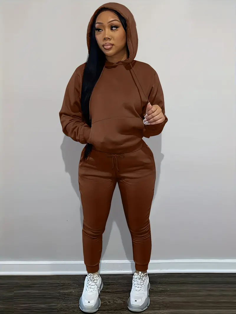 Comfy Hoodie And Loose Sweatpants Set