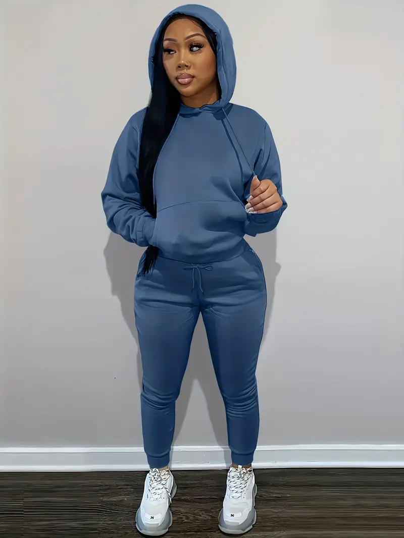Comfy Hoodie And Loose Sweatpants Set