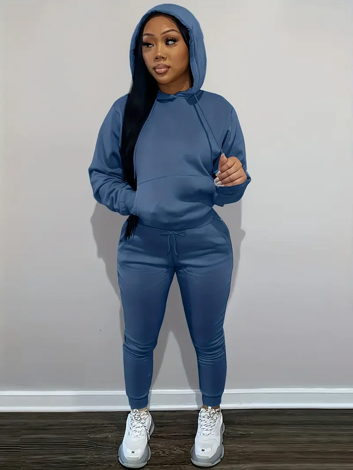 Comfy Hoodie And Loose Sweatpants Set
