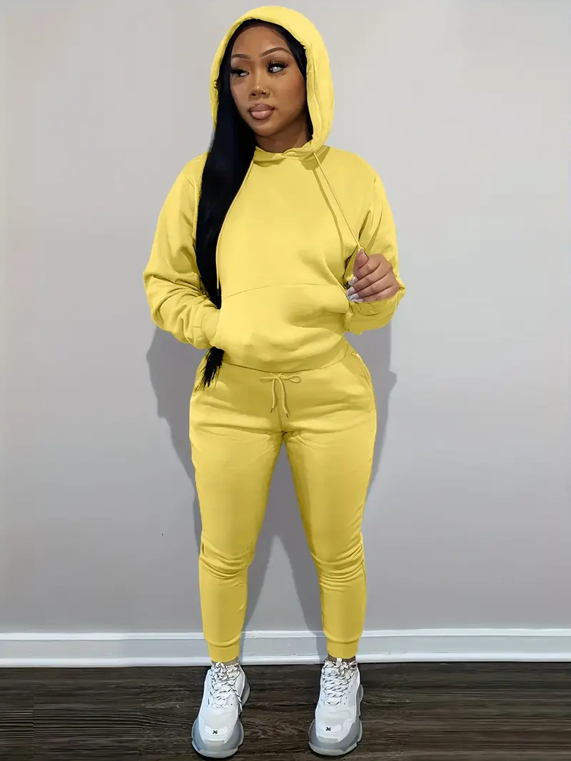 Comfy Hoodie And Loose Sweatpants Set
