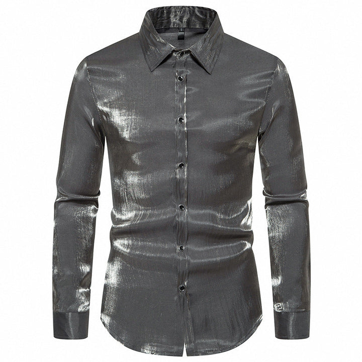 Colorful Slim Men's Nightclub Shirt