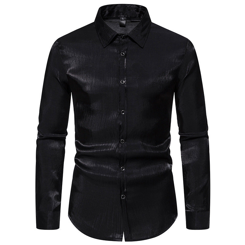 Colorful Slim Men's Nightclub Shirt