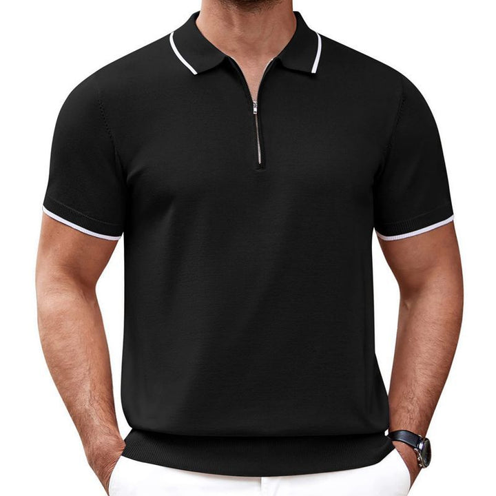 Men's Summer Zipper Short Sleeve