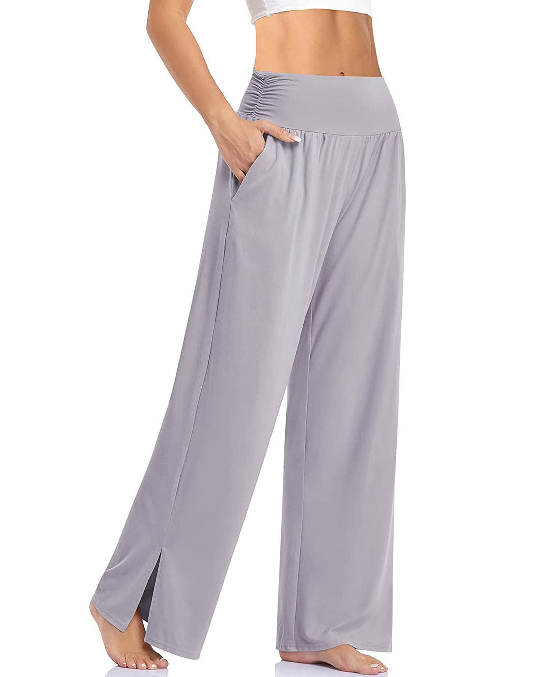 Wide Leg Casual Loose Yoga Sports Pants - Clevecorner