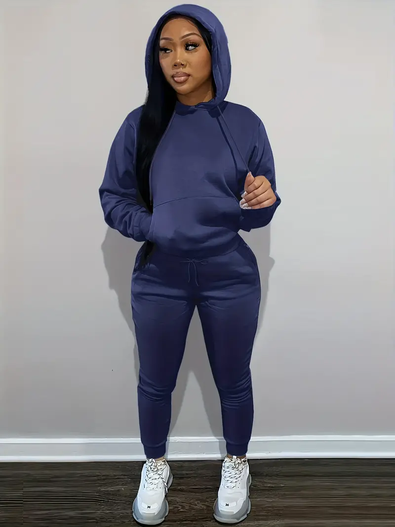 Comfy Hoodie And Loose Sweatpants Set