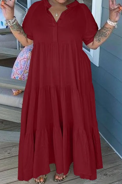 Tiered Midi Dress - Clevecorner