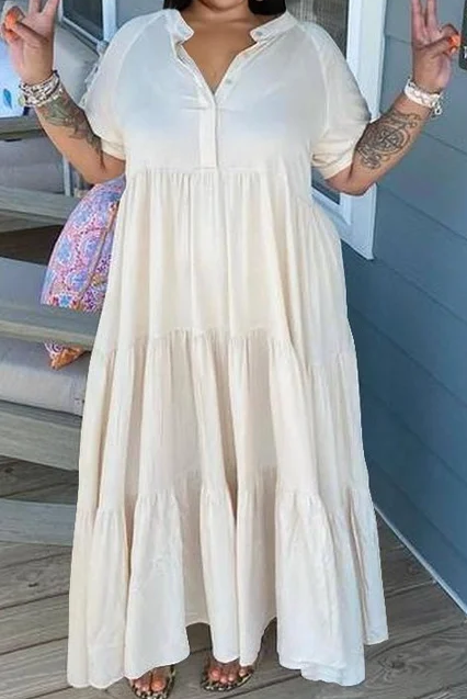 Tiered Midi Dress - Clevecorner