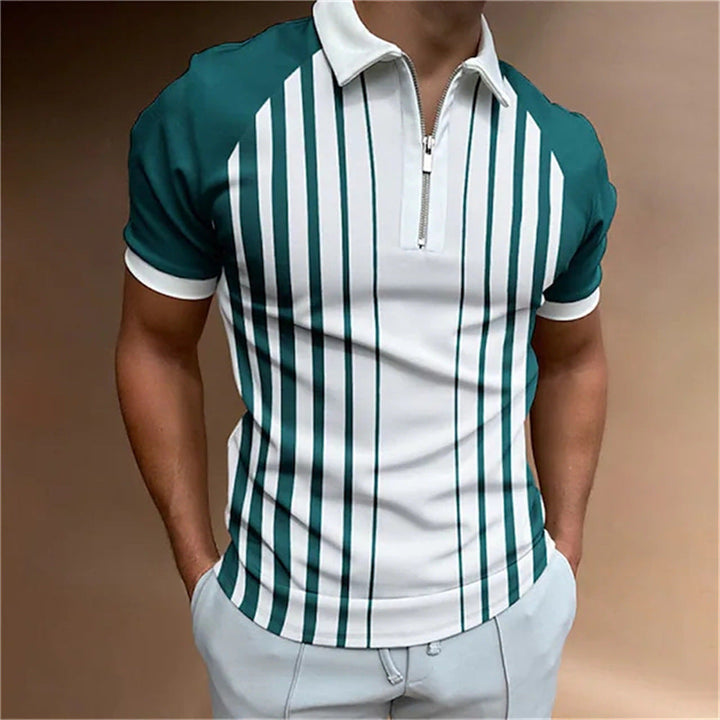 Men's Polo Shirt with Dynamic 3D Print