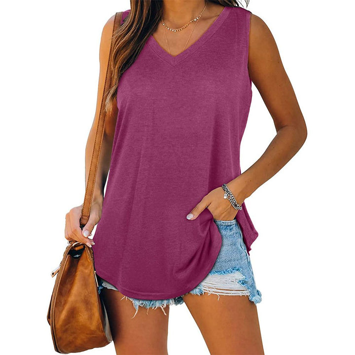 Summer V-neck Tank Top - Clevecorner