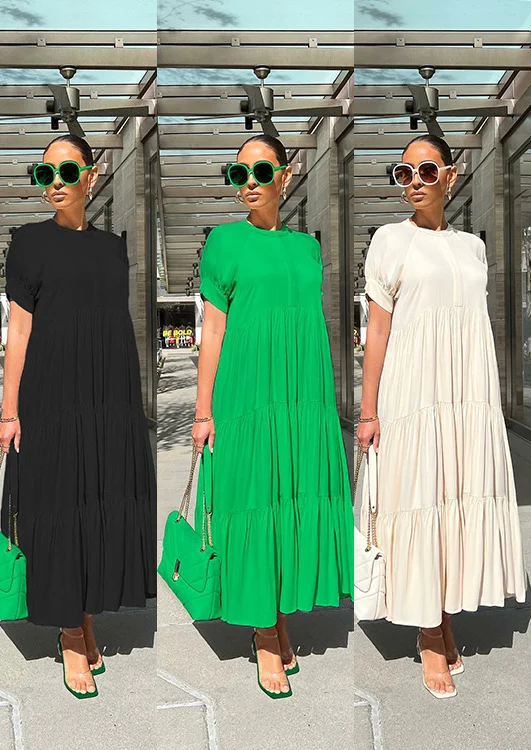 Tiered Midi Dress - Clevecorner