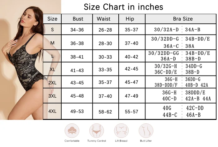 Tummy Control Shapewear Lace Backless Bodysuit