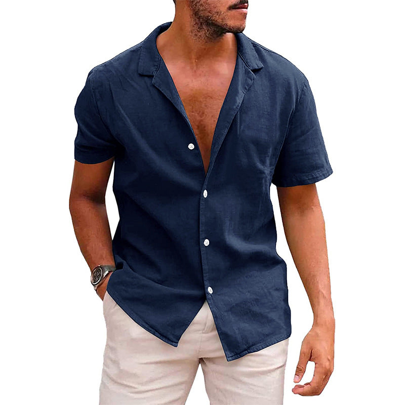 Men's Casual Button Down Short Sleeve Summer Shirt